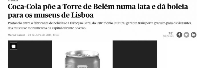 Parceria DGPC com Coca-Cola